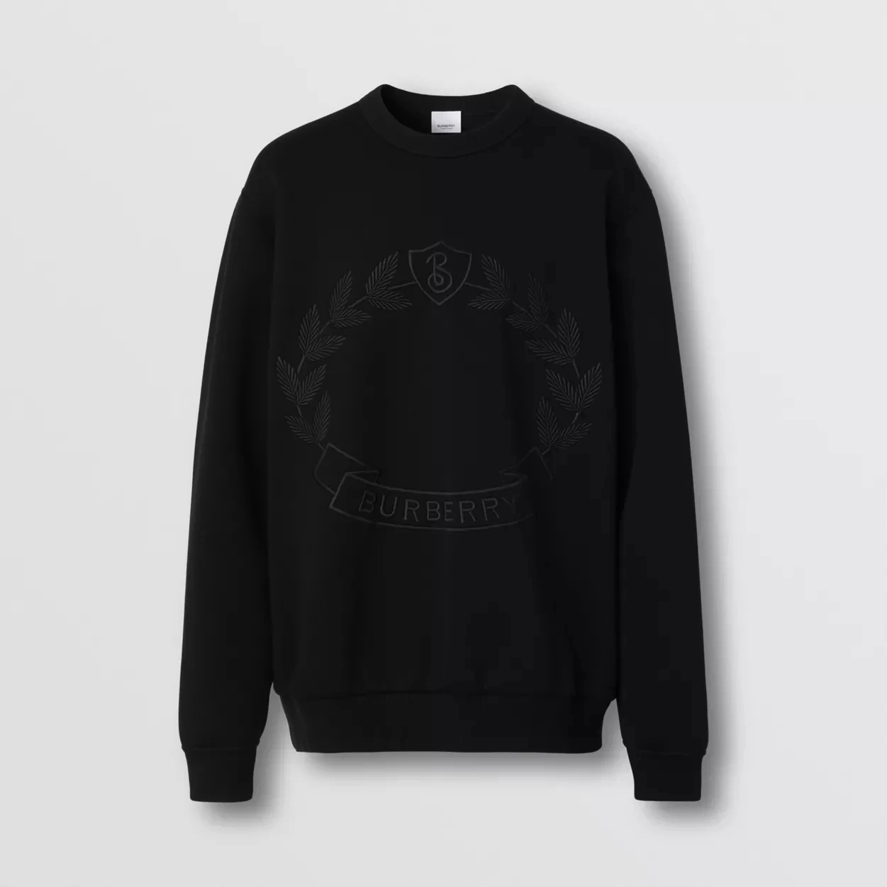 BURBERRY エンブロイダリー オークリーフクレスト コットン スウェットシャツ