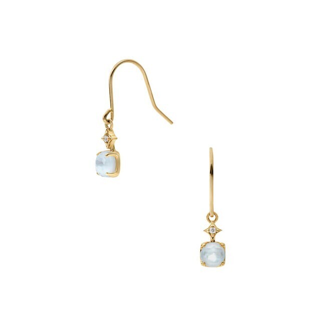 Vendome Aoyama シェル ブルートパーズ ピアス
