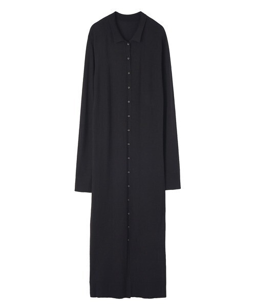 AKTE ポロニットロングカーディガン