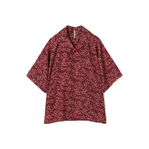 m’s braque オープンカラー ハーフスリーブシャツ
