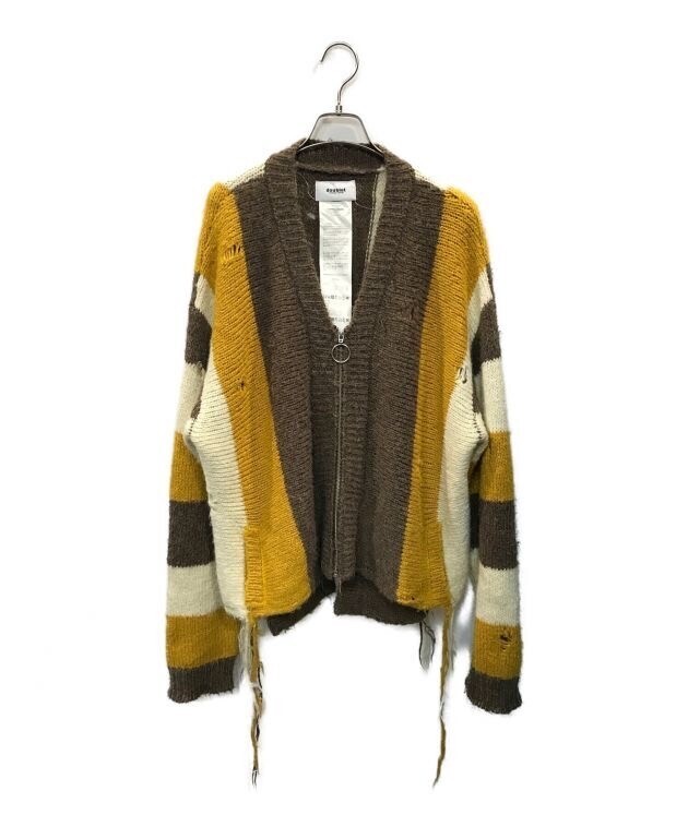 doublet ZIP UP STRIPE CARDIGAN