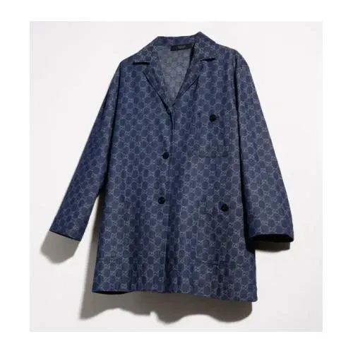 GUCCI GGコットンデニム ジャカード ジャケット