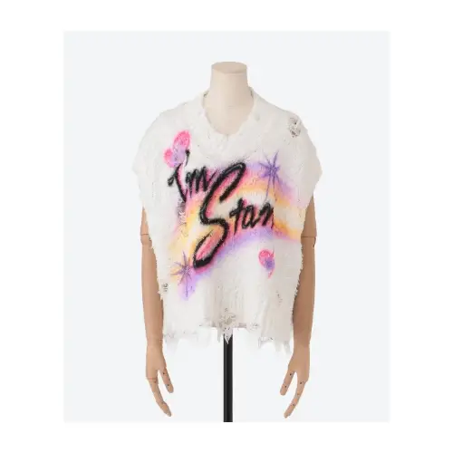 Doublet AIRBRUSH RECYCLED COTTON KNIT VEST