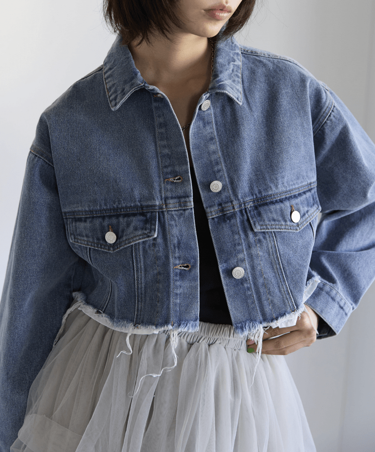 SOTT Denim Cropped Jacket デニムクロップドジャケット