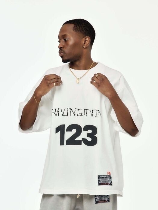 RIVINGTON roi Rebis 【RRR123】刺繍&プリント オーバーサイズ Tシャツ