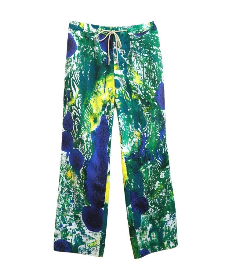 SHOTAHIYAMA LEAF PAINT EASY PANTS