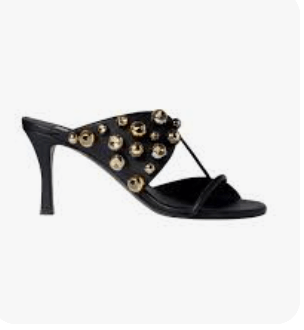 Stella McCartney ビーズディテール アニマルフリーレザーサンダル