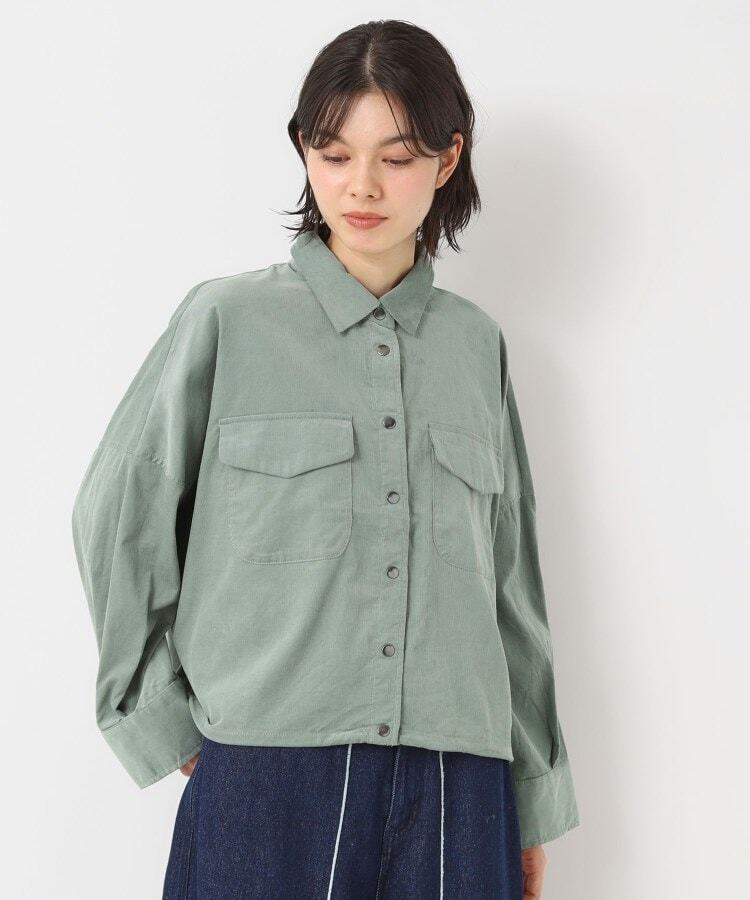 ZAMPA コーデュロイビックシルエットシャツ