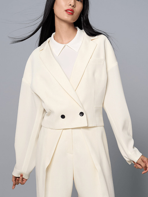 AKIKO OGAWA. 25SS 含浸クレープツイル ジャケット