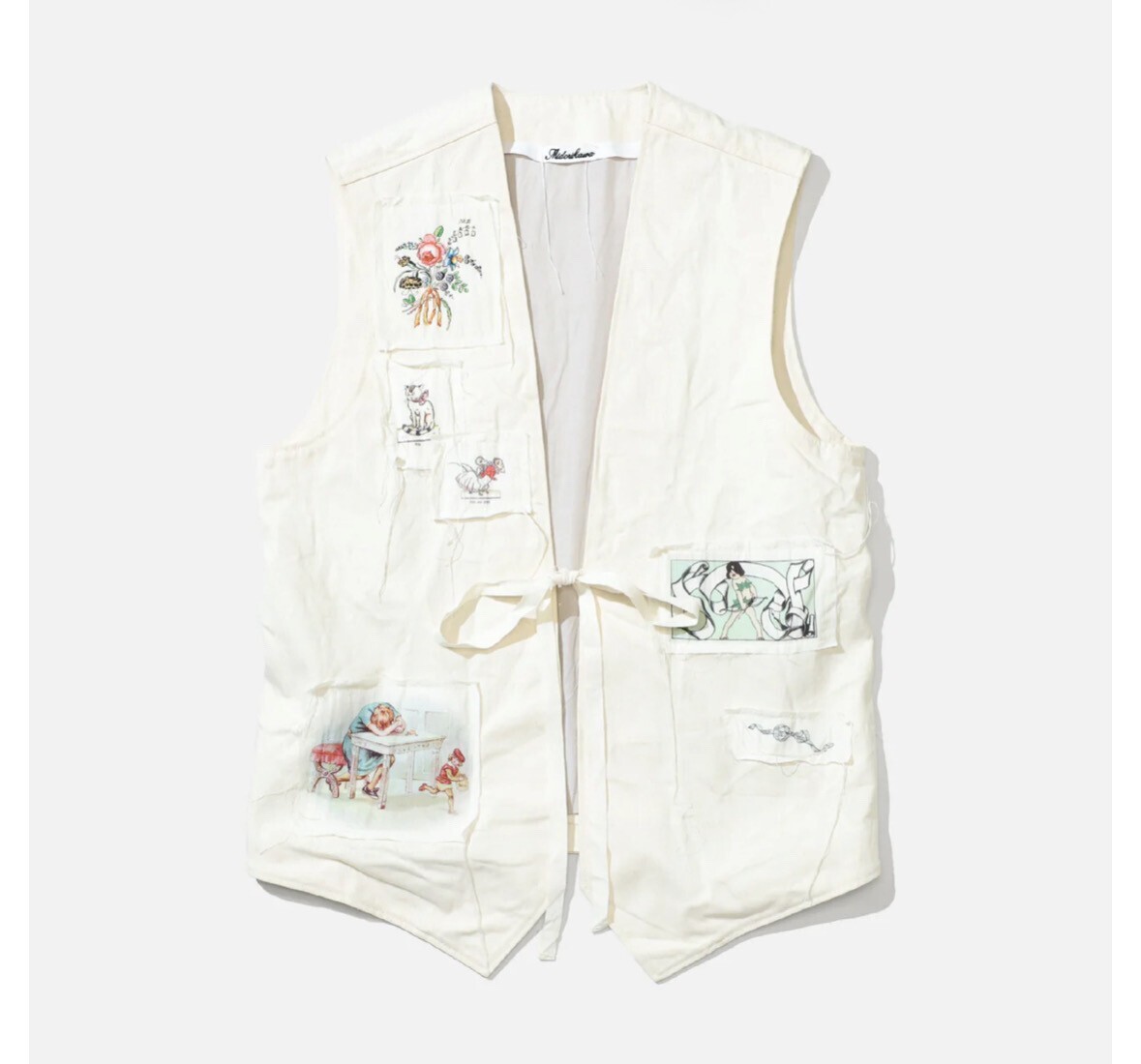 MIDORIKAWA DENIM VEST (IVORY)