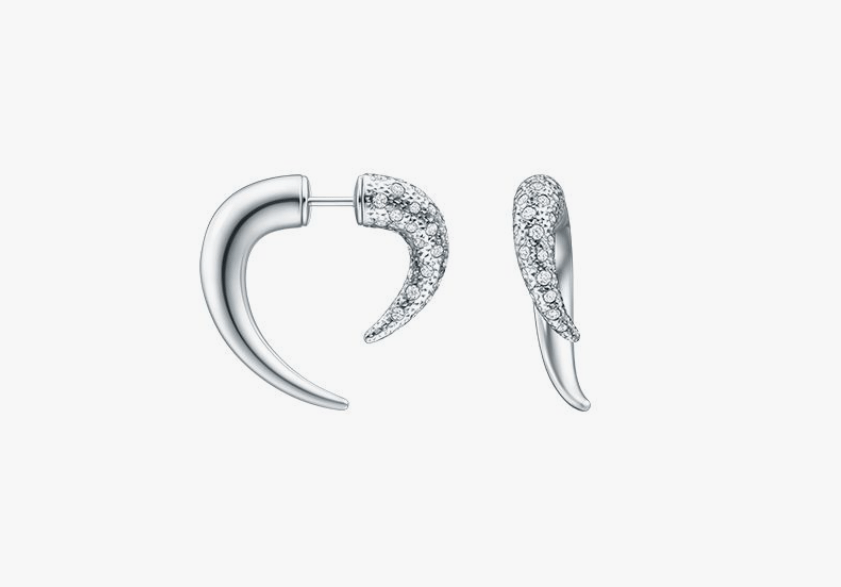 TASAKI デインジャー ホーン プラス ダイヤモンド パヴェ イヤリング