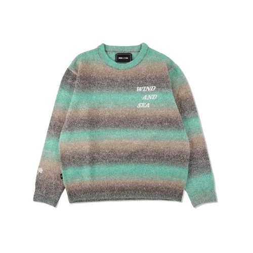 WIND AND SEA Gradation Logo Sweater "Green"