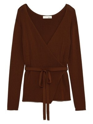 Lily Brown カシュクールニットトップス