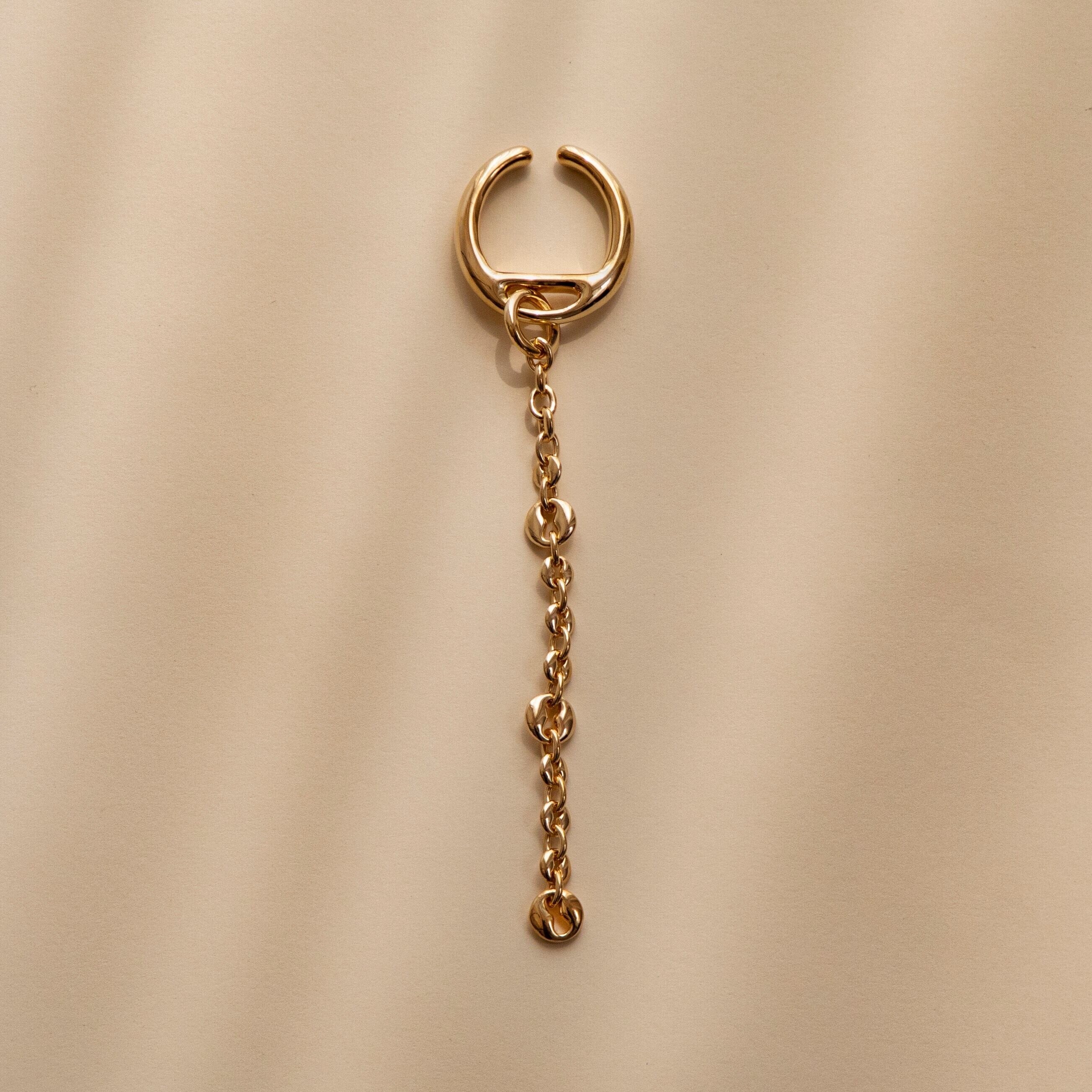 FLYNK 8hole ear cuff Single Gold