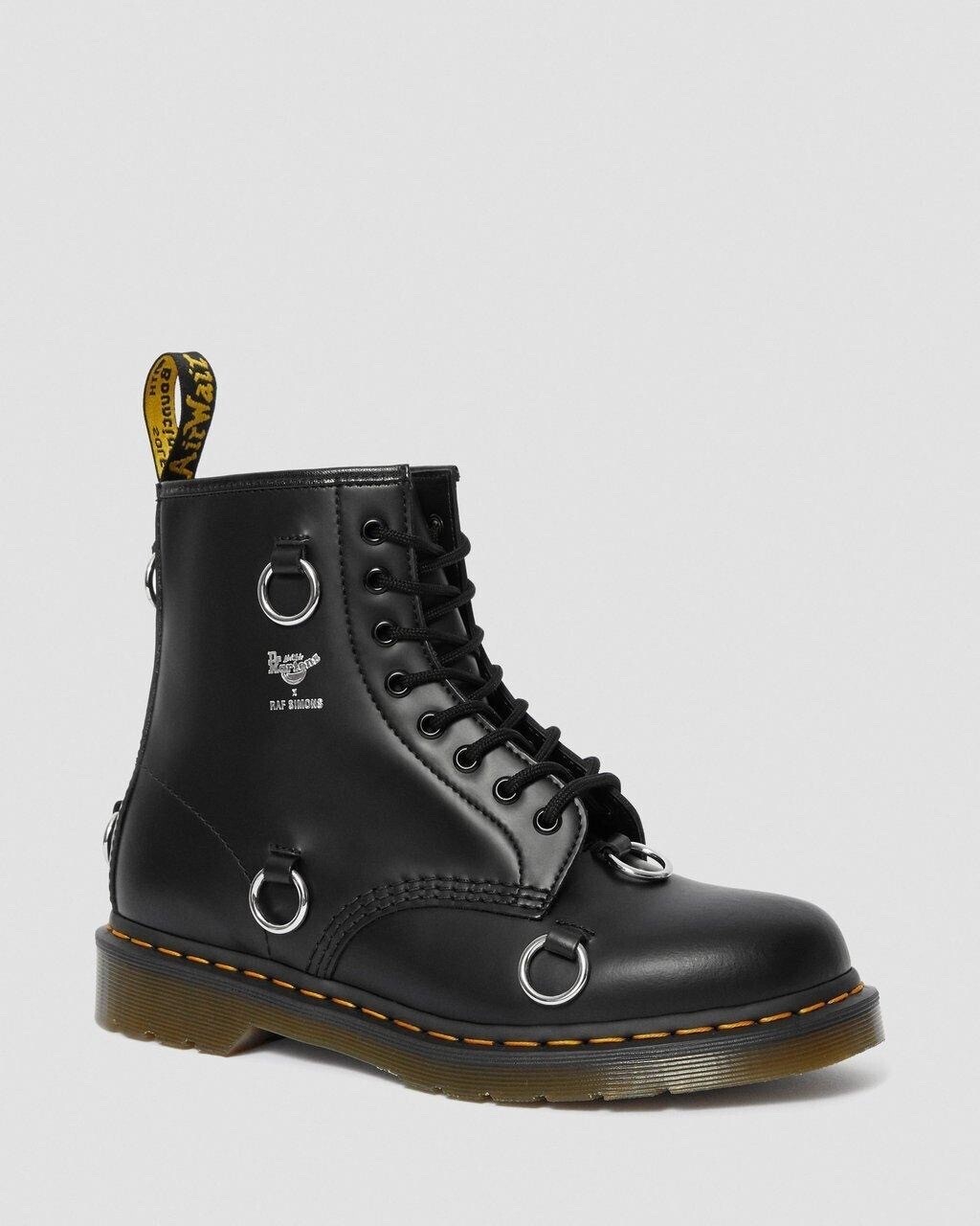 Dr. Martens 1460 RAF SIMONS SMOOTH LEATHER LACE UP BOOTS