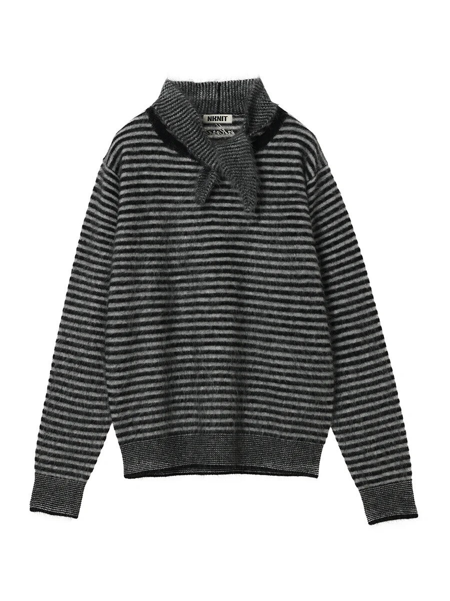 NKNIT cashmere brushed ribbon KNIT