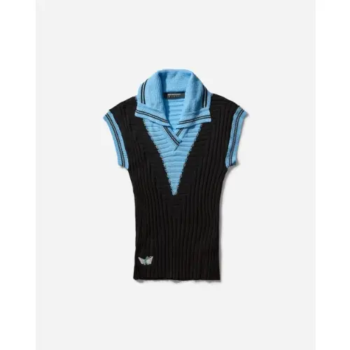 KIKO KOSTADINOV Quimby Sleeveless Knit Polo