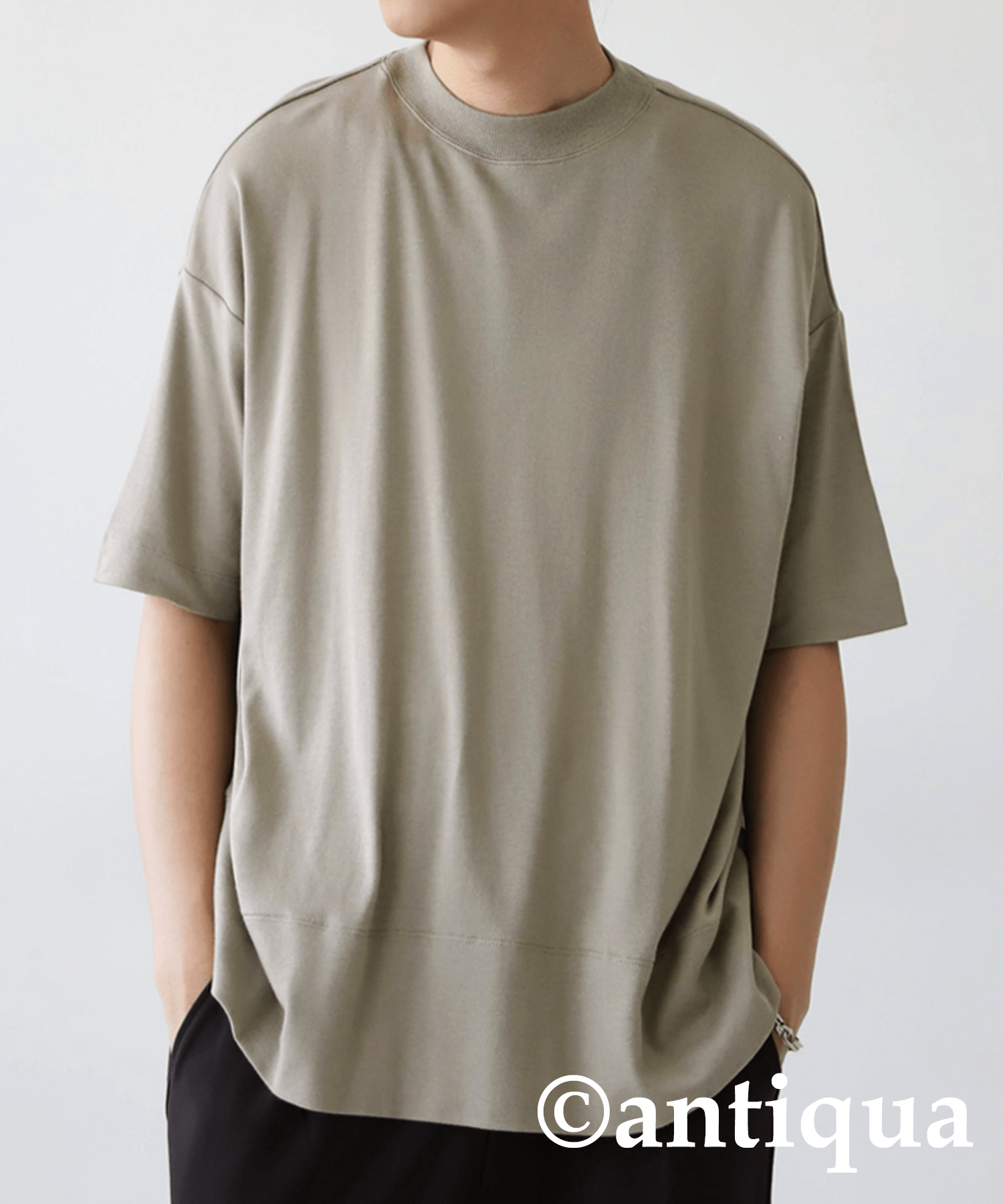 antiqua スムースTシャツ Tシャツ メンズ トップス 半袖 無地・za-00128z