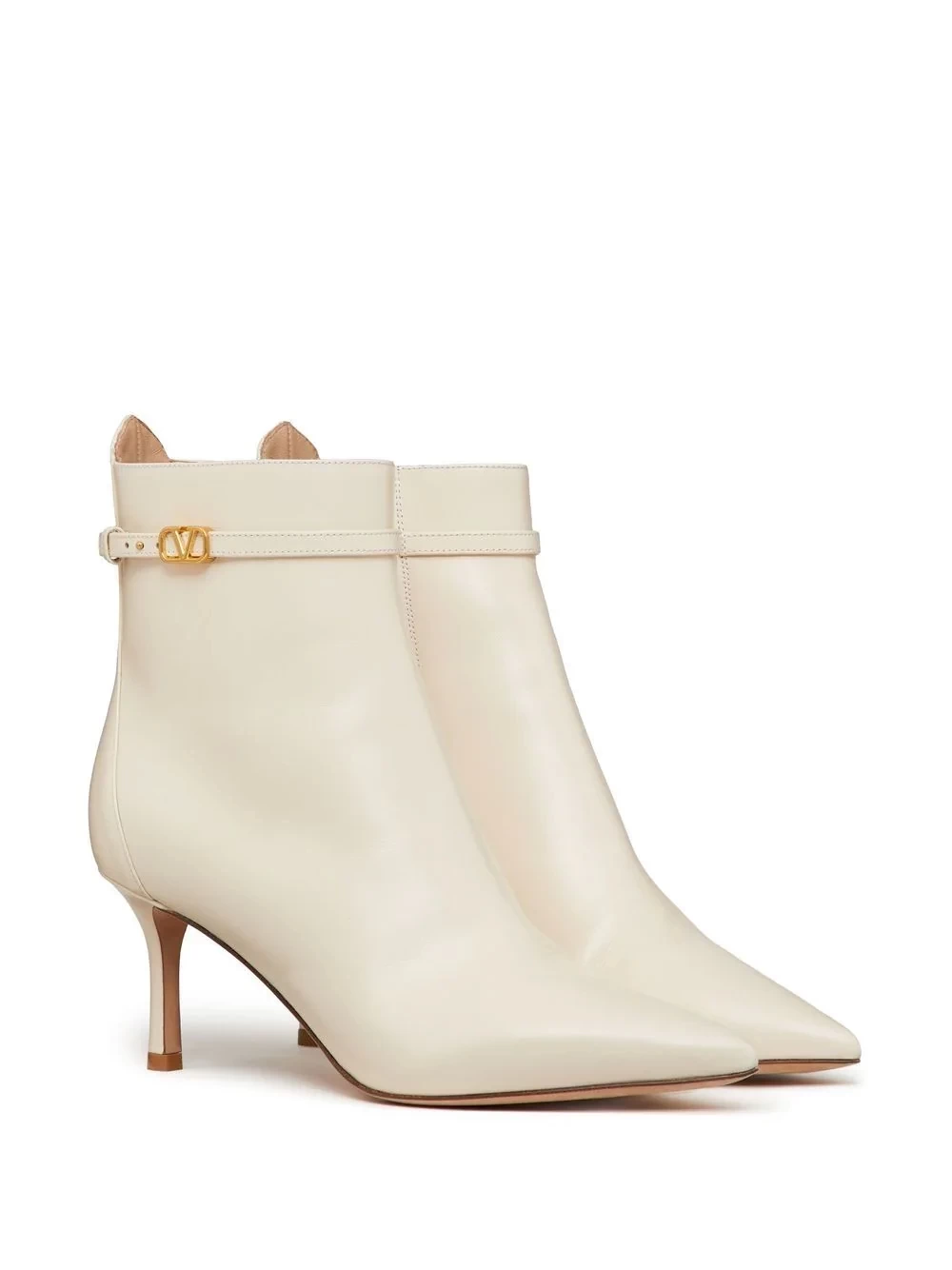 VALENTINO Tan-go 70mm Leather Ankle Boots