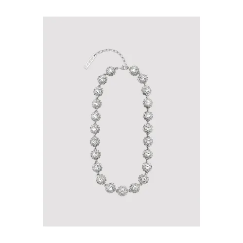 AMBUSH CRYSTAL FLOWER LINK SHORT NECKLACE