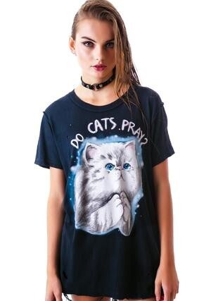 UNIF Do Cats Prey? Short Sleeves Tee