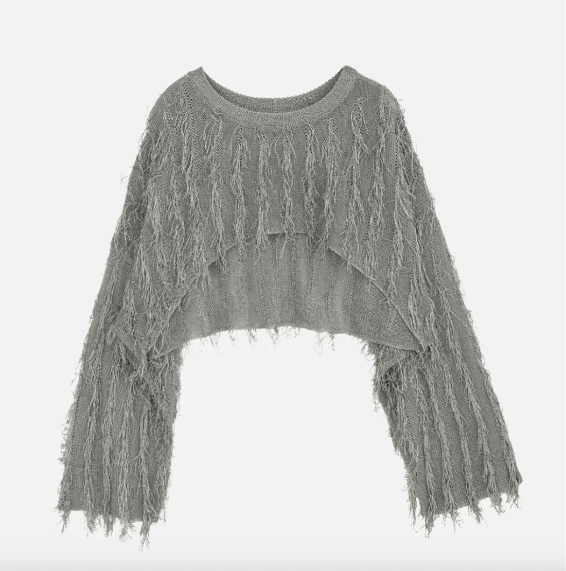 NOUNLESS BRIGHT LOOP FRINGE SHORT KNIT