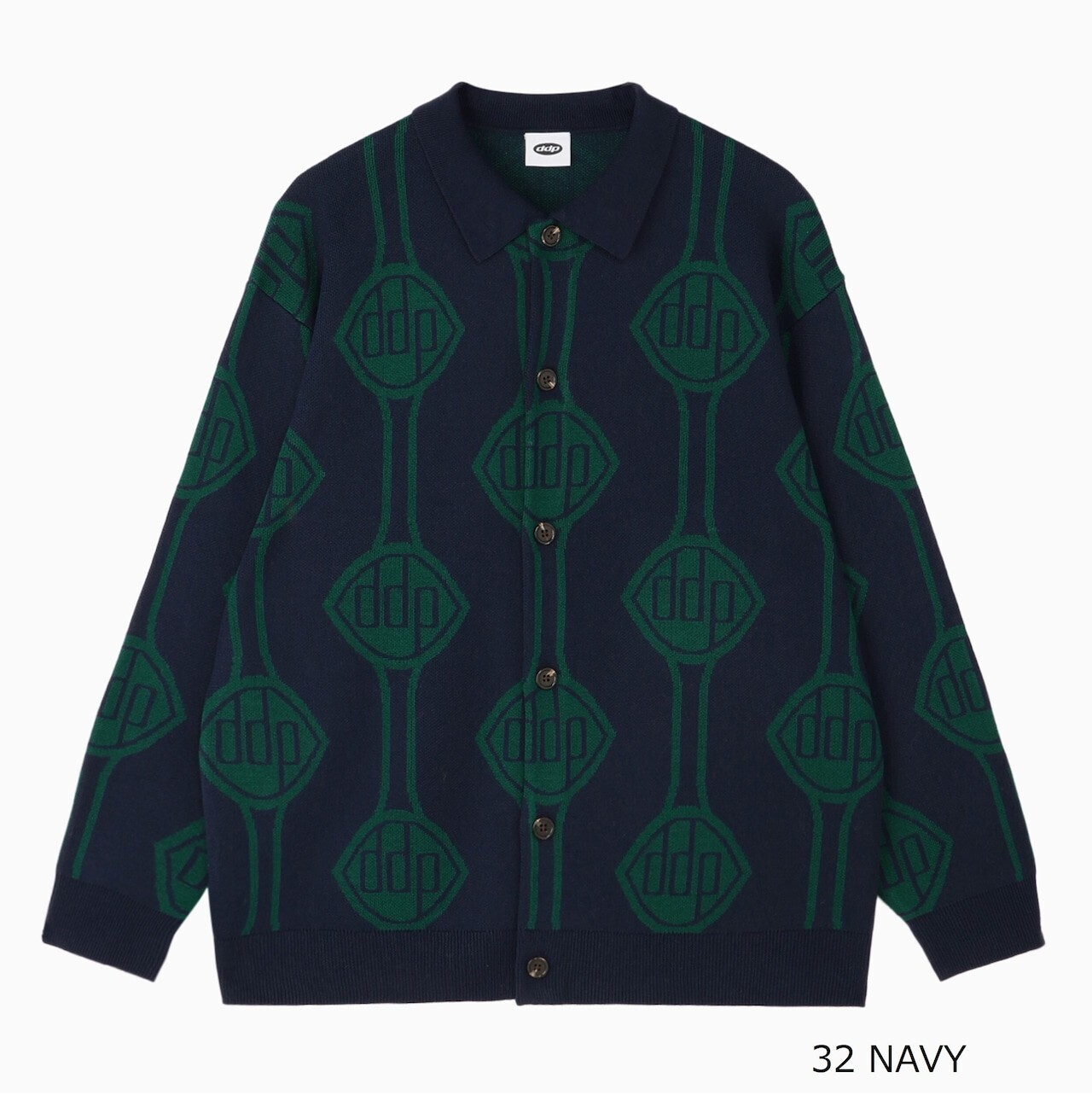 DDP LOGO KNIT POLO CARDIGAN