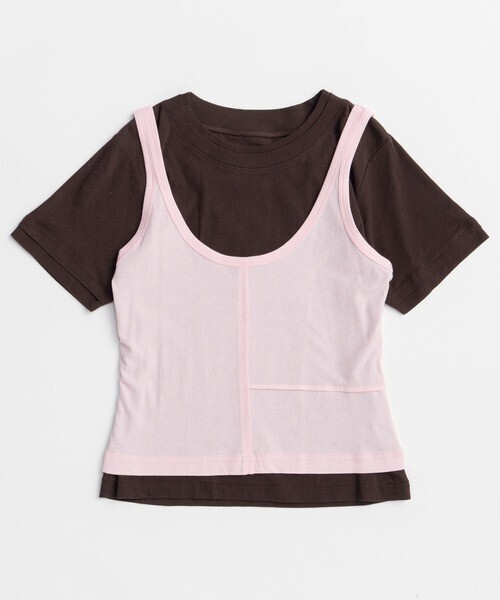 MAISON SPECIAL Layered Color Compact T-Shirt