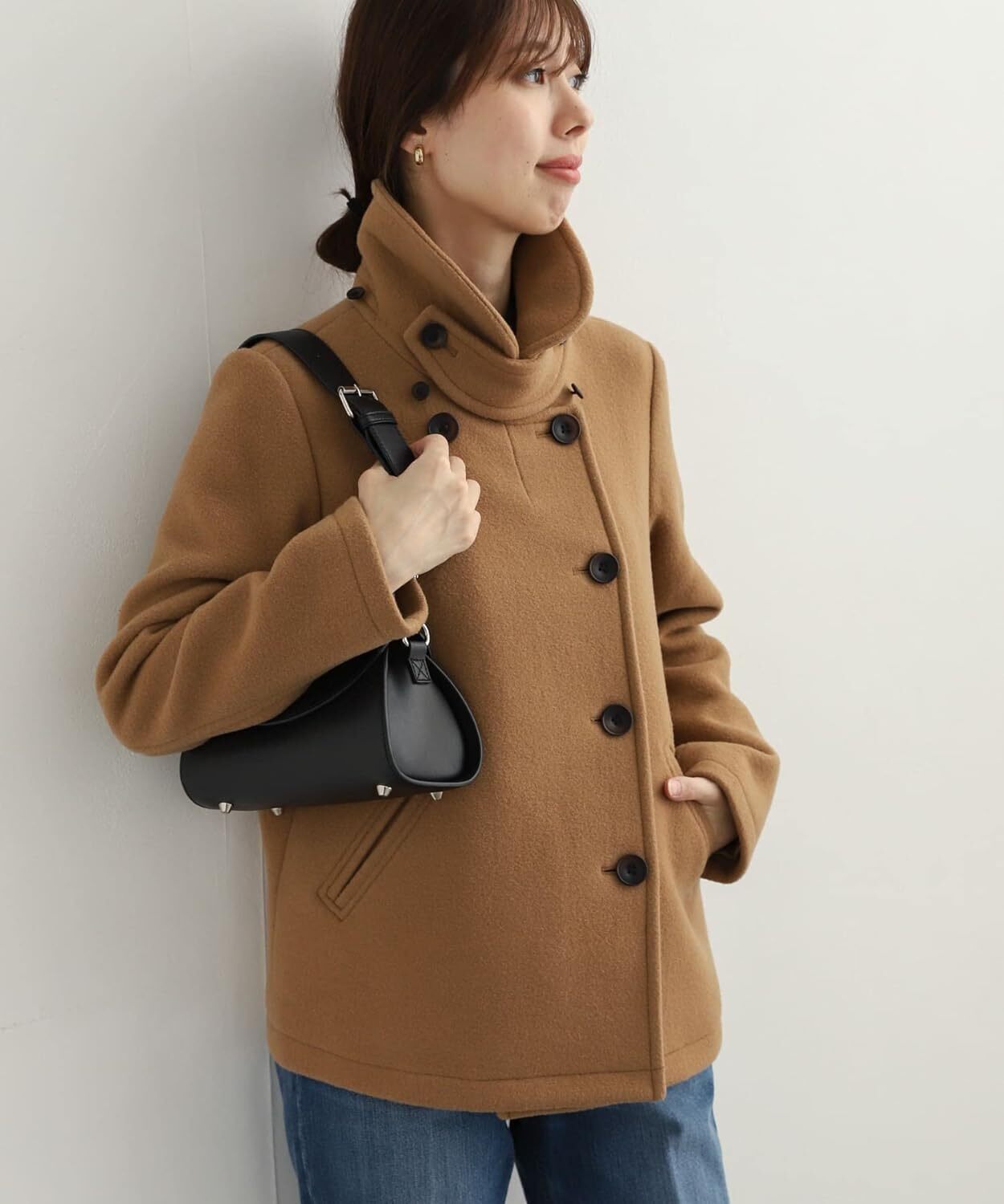 URBAN RESEARCH DOORS ジャケット コート ショールカラー2WAYショートコート