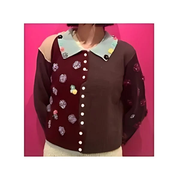 YANYAN Checked Cardigan