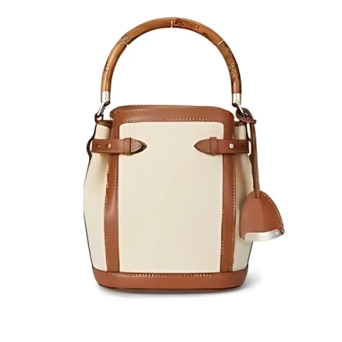 RALPH LAUREN The Ralph キャンバス スモール バケット バッグ