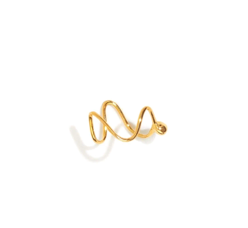 Lamie Waveリング (Gold)