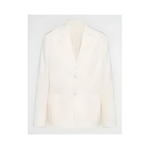 PRADA シングルブレスト シルク ジャケット