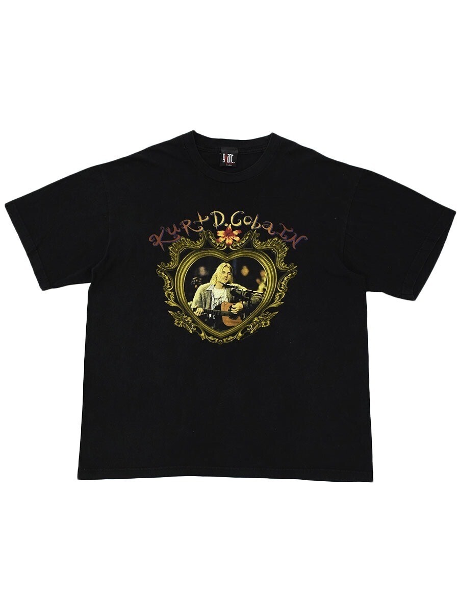 vintage 90's giant ''KURT D. COBAIN(1967-1994)/Dumb'' 両面プリント 追悼Tシャツ