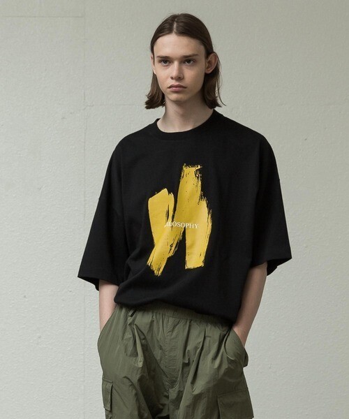 SLICK ドロップショルダープリントTシャツ(PHILOSOPHY)