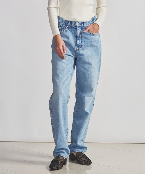 DOUBLE STANDARD CLOTHING ヴィンテージデニムテーパードパンツ
