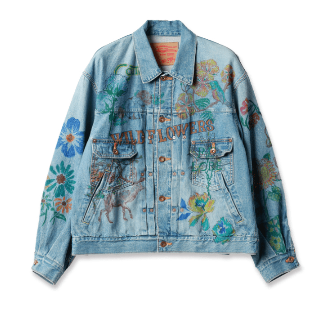 amok HAND-PAINT DENIM JACKET