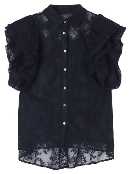 eimy istoire Lavinia Laceラッフルパフブラウス