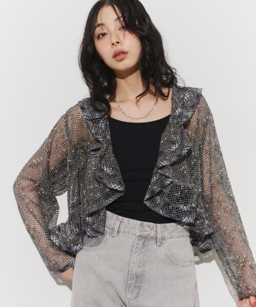Unitage Unitage MIXメッシュラッフルTOPS