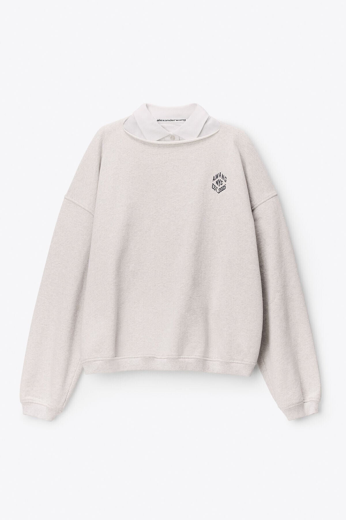 Alexander Wang polo dickie sweatshirt
