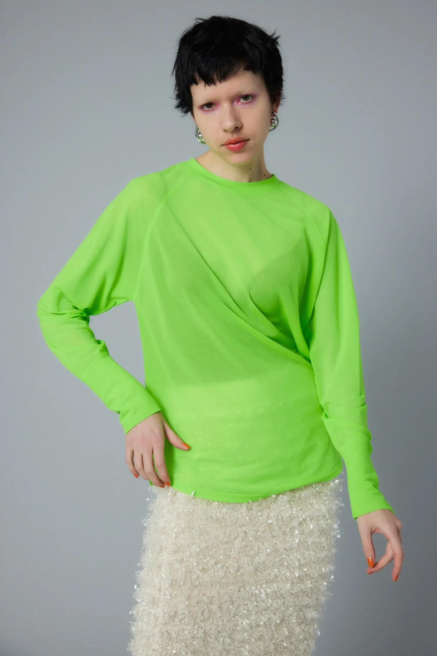 HeRIN.CYE Sheer loose long T-shirt