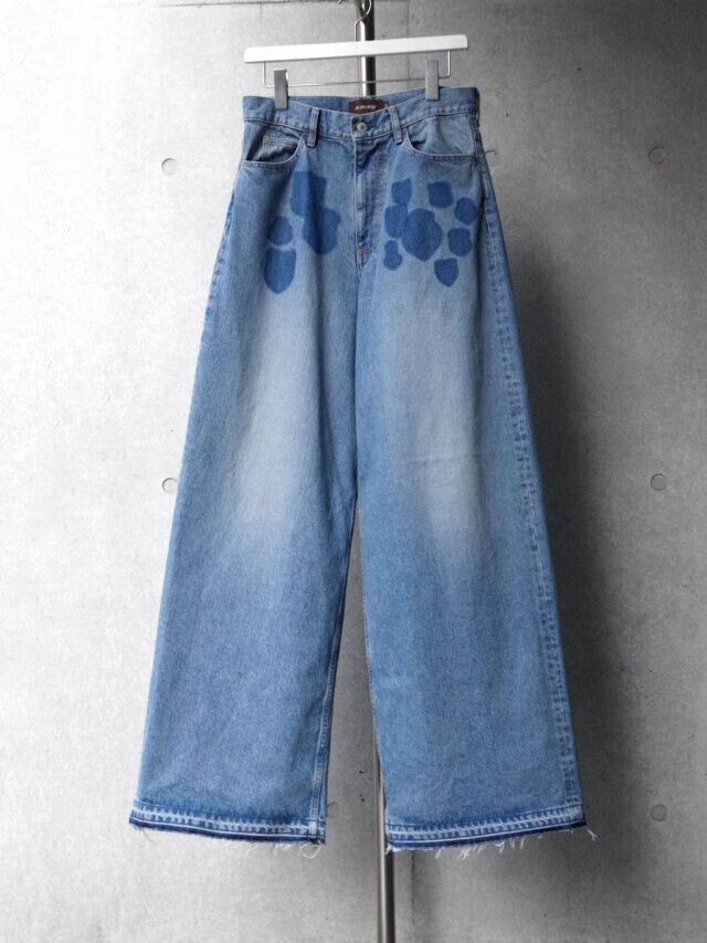 MASU ""MASU BOYS" EMBLEM BAGGY JEANS" - INDIGO