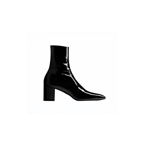 SAINT LAURENT XIV ジップブーツ（パテントレザー）