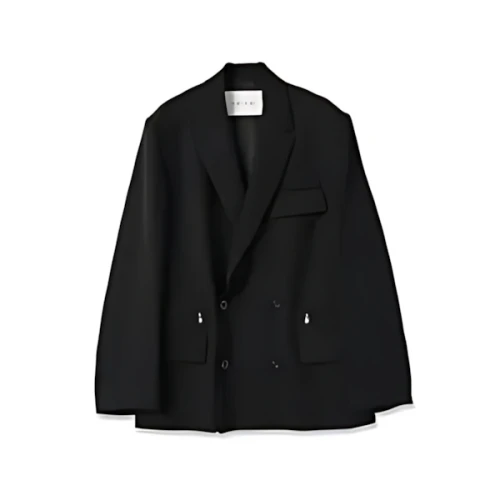 CULLNI 25-SS-036B / Dry Double Satin Zip Pocket Tailored Jacket