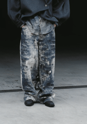 MIKAGE SHIN Urban Rusts Sabi Denim Pants