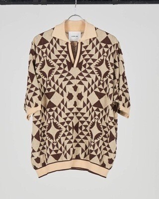 A NOVEL DAY. Title AZTEC PATTERN POLO