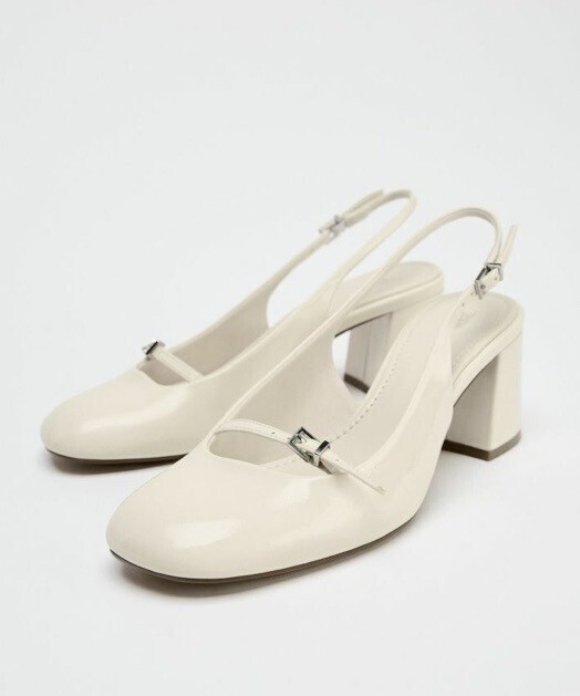 ZARA ZARA バックル付きミュール
