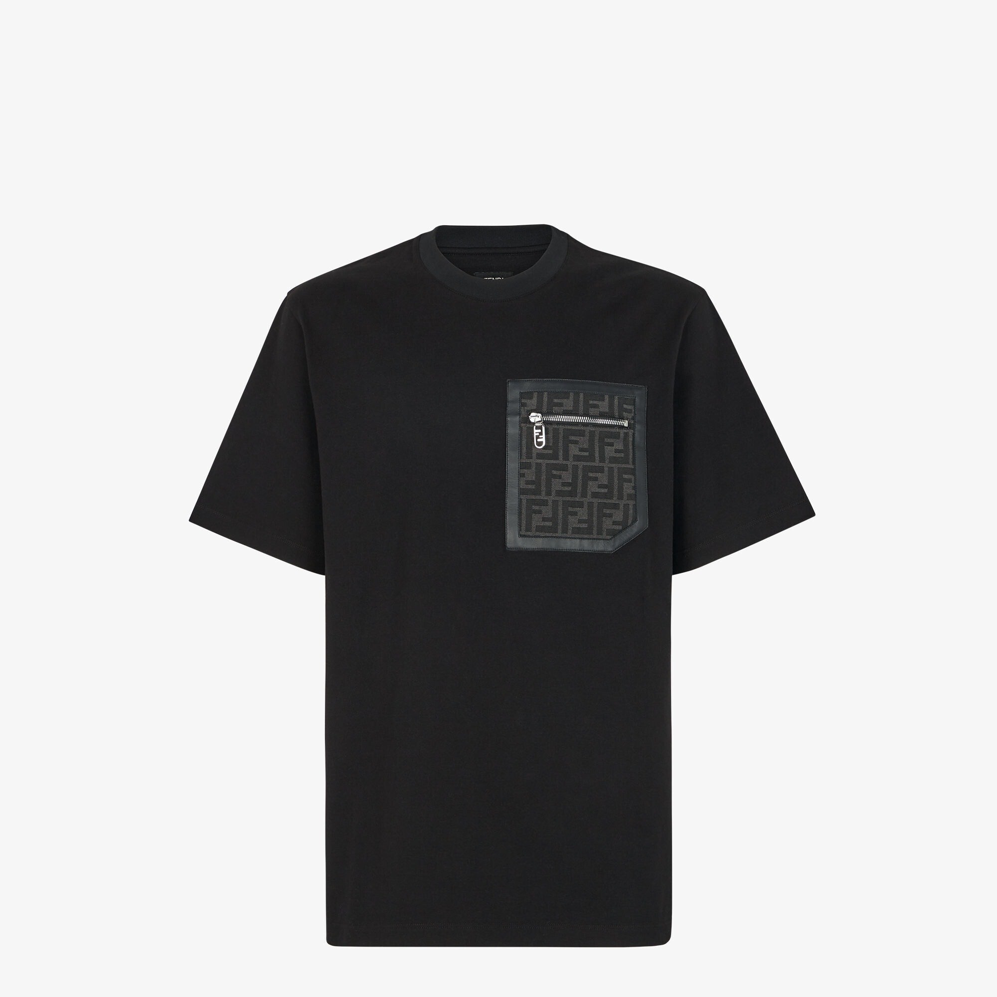 FENDI ブラックジャージー Tシャツ