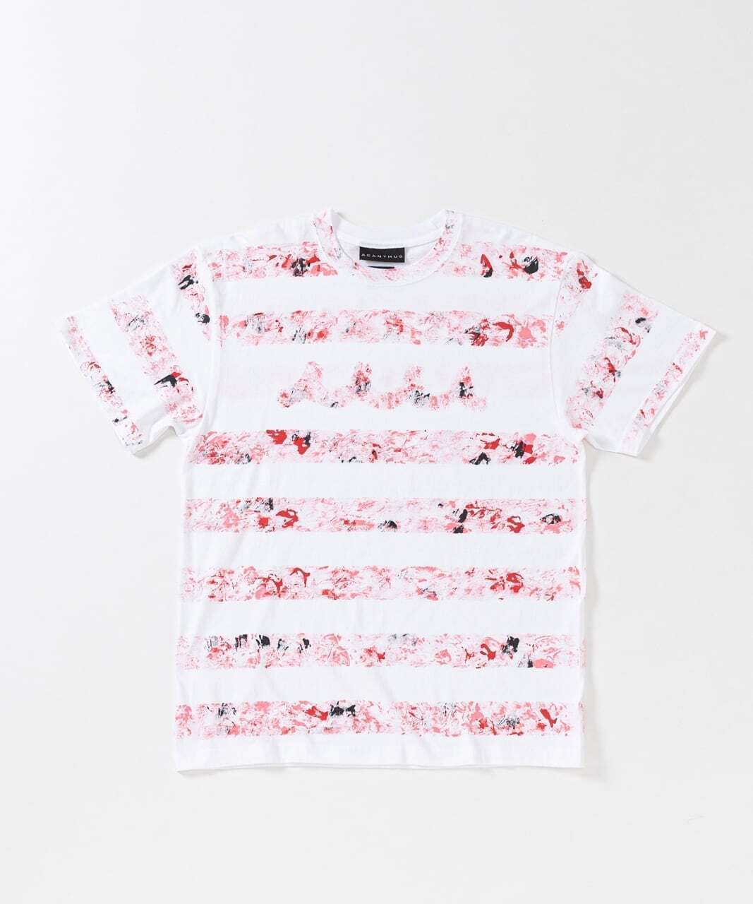 ACANTHUS muta MARINE × ACANTHUS ペイントボーダー Tシャツ