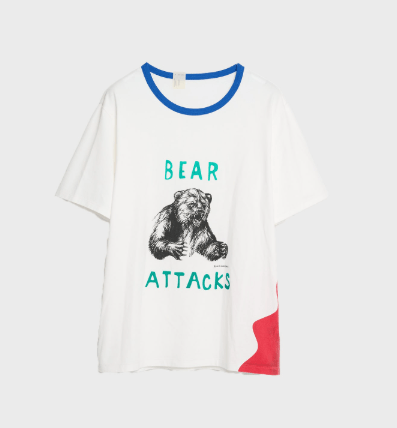 N.HOOLYWOOD 復刻 BEAR ATTACKS Ringer T-SHIRT